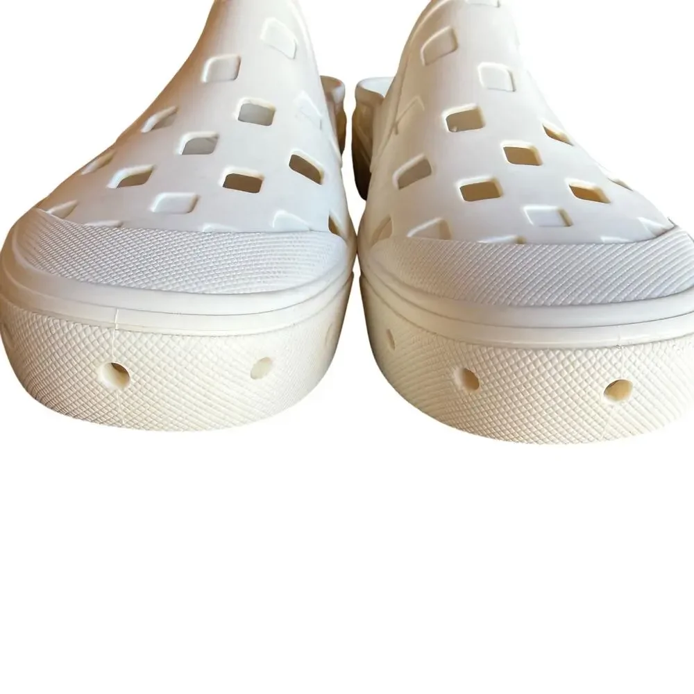 Vans Men's Slip-On Mule TRK Marshmallow White Water Shoes Clogs Gorpcore- Size 8